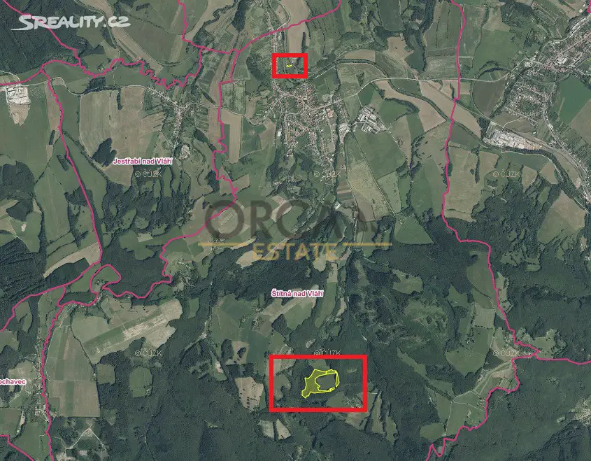 Prodej  lesa 13 530 m², Štítná nad Vláří-Popov, okres Zlín