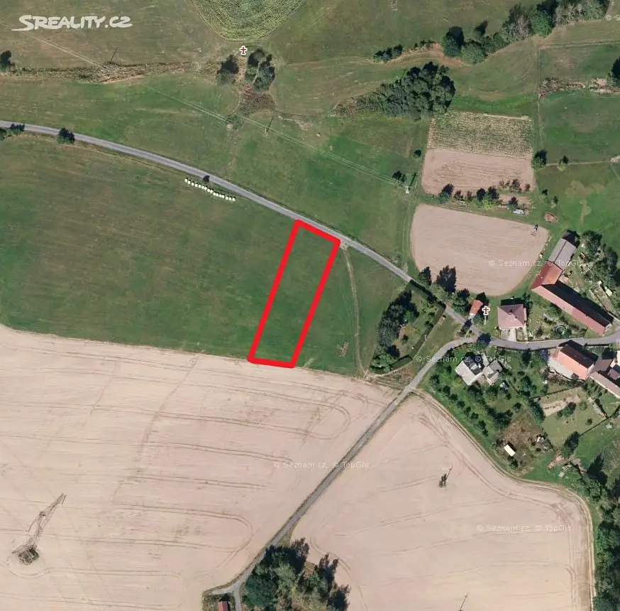 Prodej  stavebního pozemku 1 357 m², Milčice, okres Nymburk