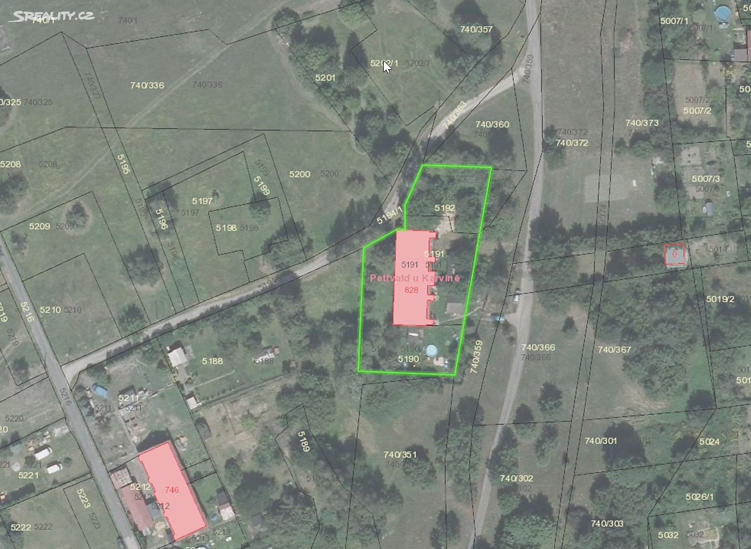 Prodej  stavebního pozemku 1 948 m², Na Úbočí, Petřvald
