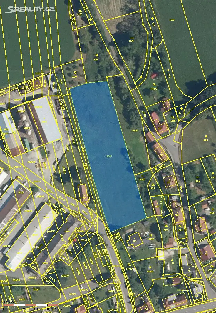 Prodej  stavebního pozemku 4 714 m², Sehradice, okres Zlín