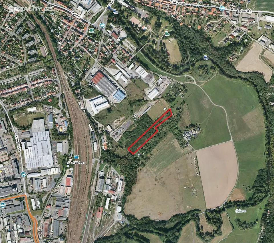 Prodej  komerčního pozemku 2 618 m², Plzeň - Božkov, okres Plzeň-město