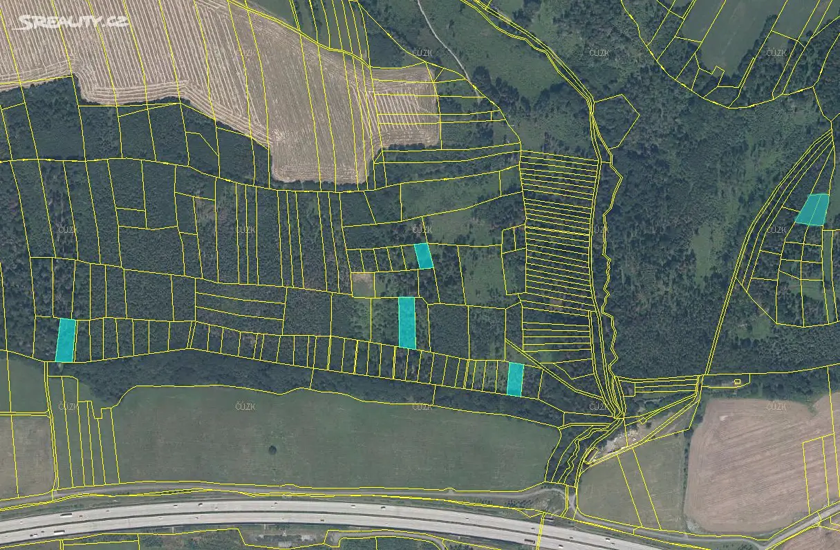 Prodej  lesa 6 526 m², Milenov, okres Přerov