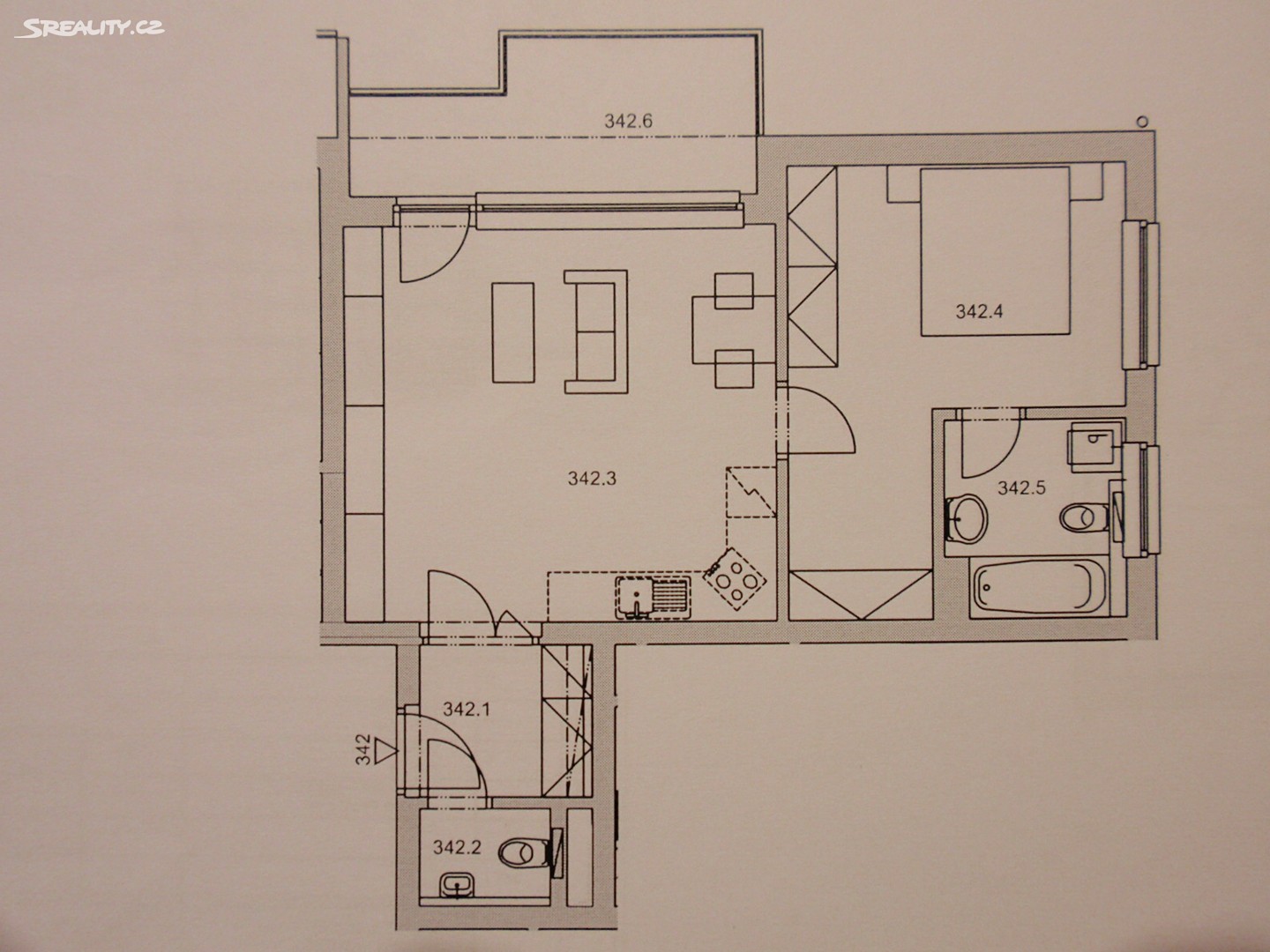 Pronájem bytu 2+kk 54 m², Vřesovická, Praha 5 - Zličín