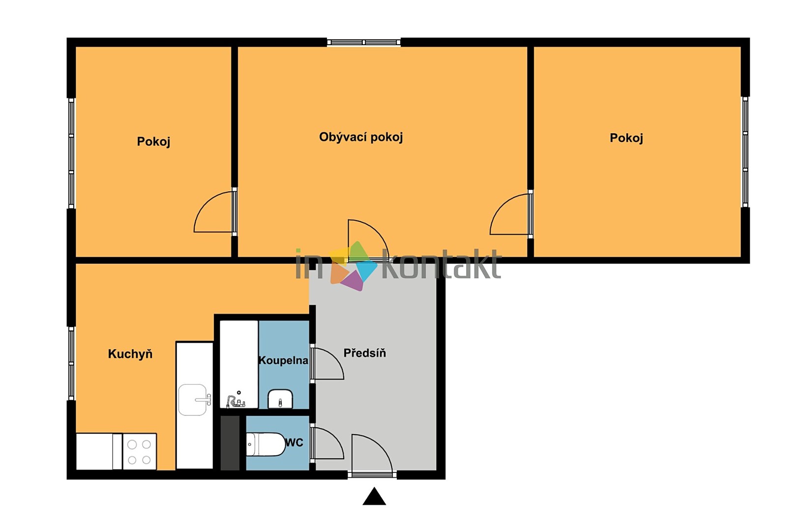 Prodej bytu 3+1 52 m², Hlavní, Chodov