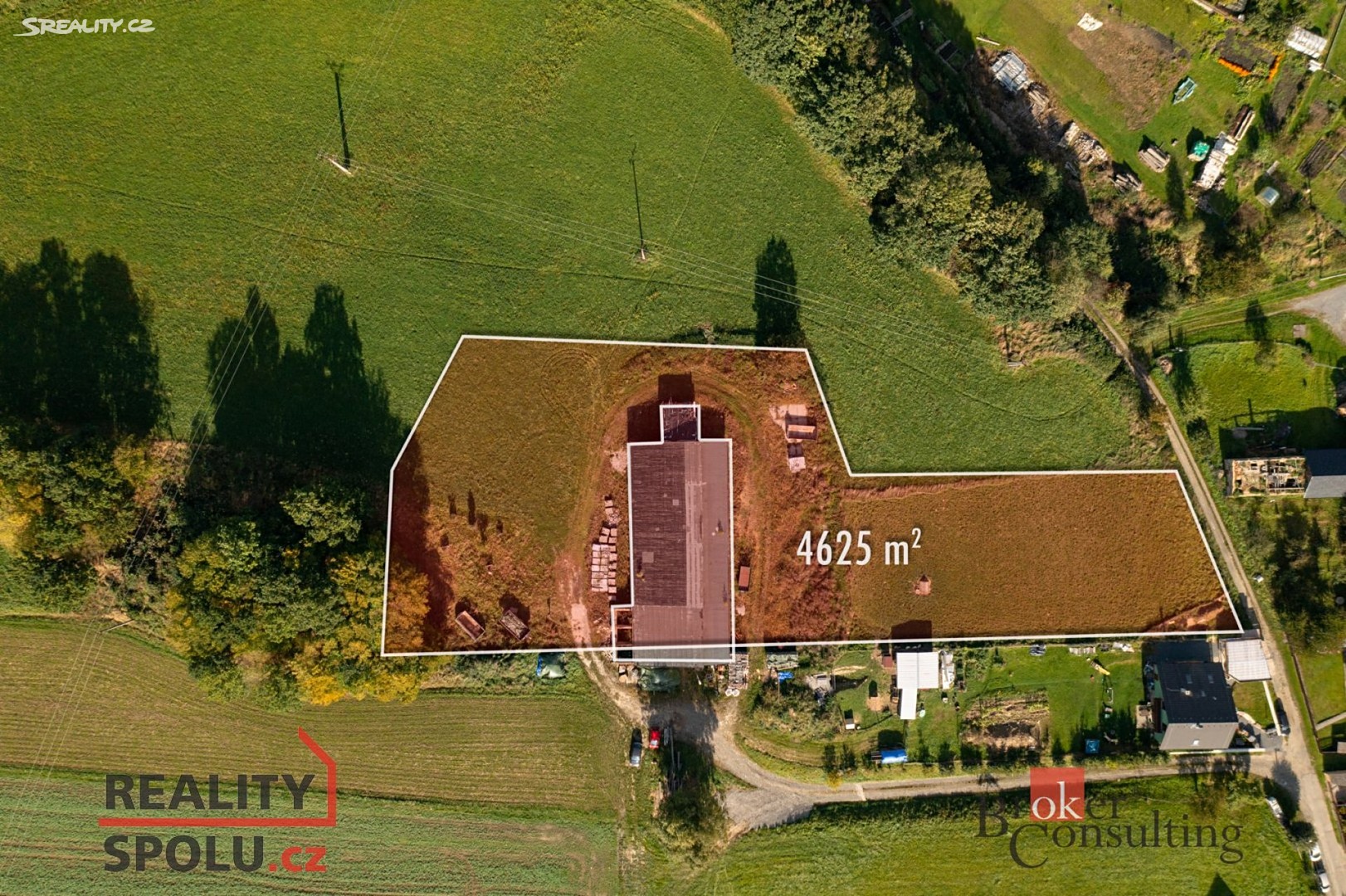 Prodej  stavebního pozemku 4 625 m², Hradec nad Moravicí, okres Opava