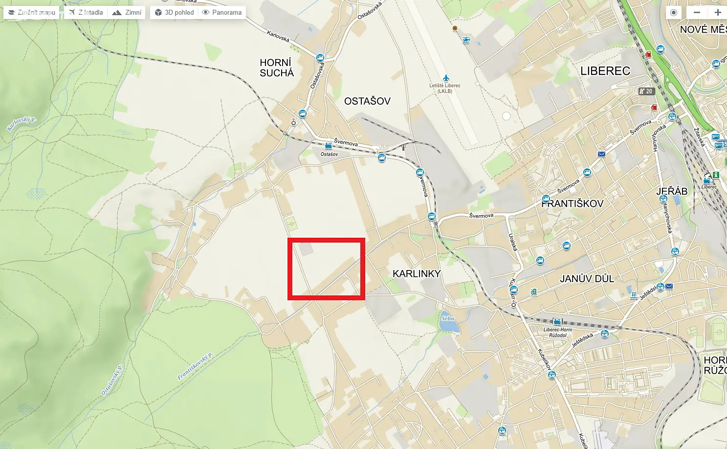 Prodej  stavebního pozemku 18 000 m², Liberec - Liberec XX-Ostašov, okres Liberec