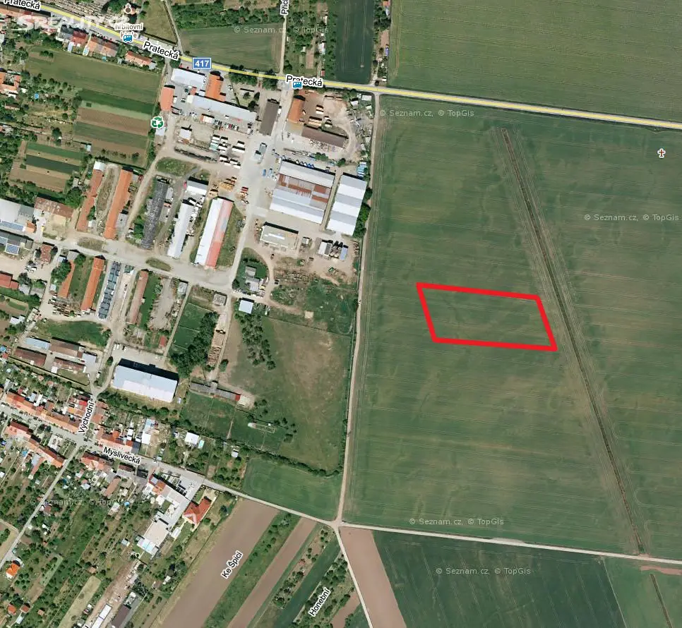 Prodej  pole 6 600 m², Brno - Tuřany, okres Brno-město