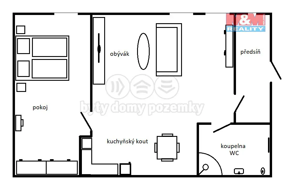 Pronájem bytu 2+kk 54 m², Poštovní, Rakovník - Rakovník I