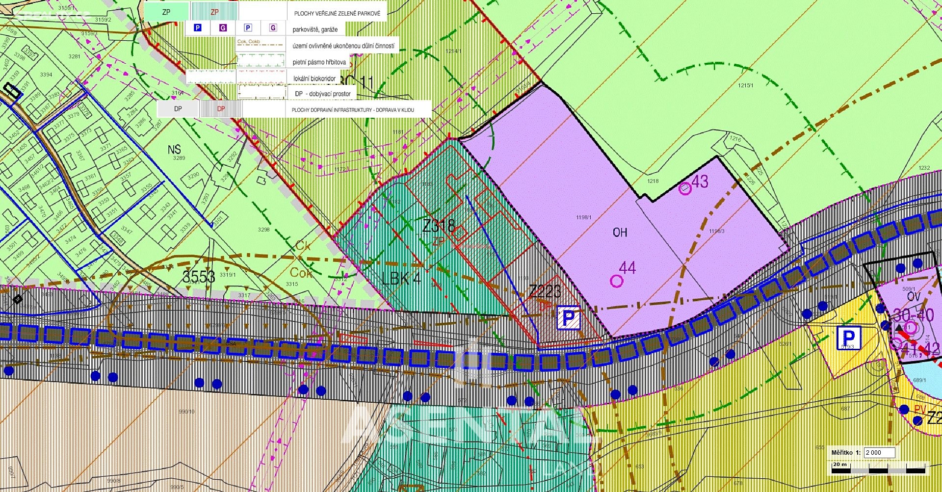Prodej  pozemku 13 853 m², Karviná - Doly, okres Karviná