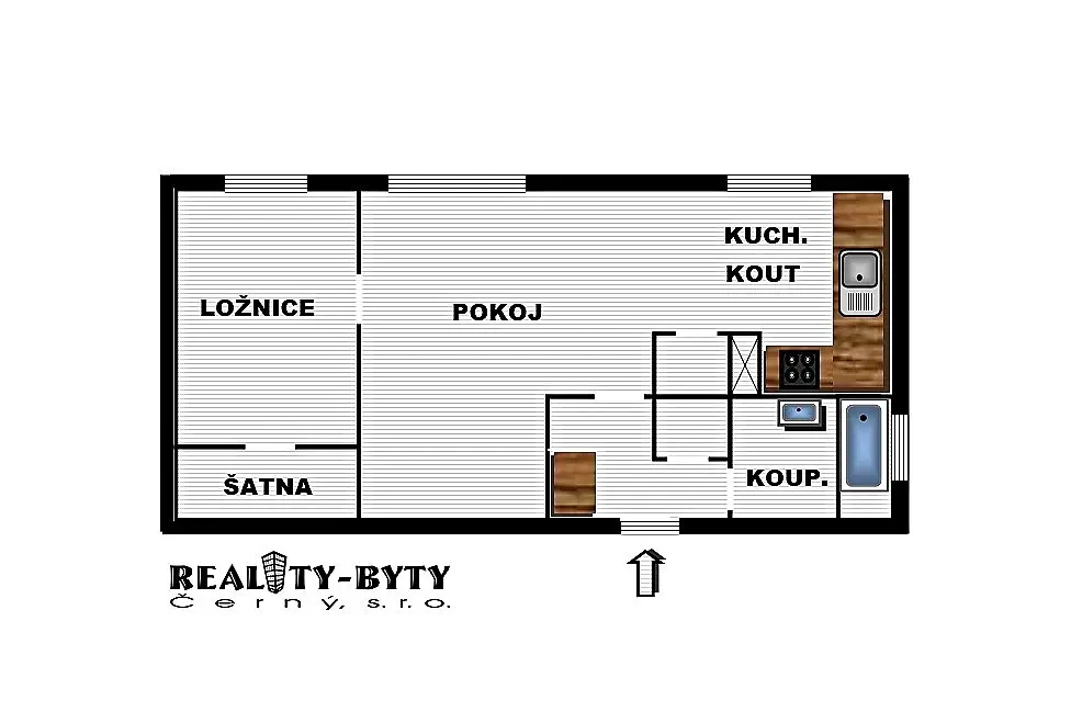 Pronájem bytu 2+kk 73 m², U Slunečních lázní, Liberec - Liberec XIV-Ruprechtice
