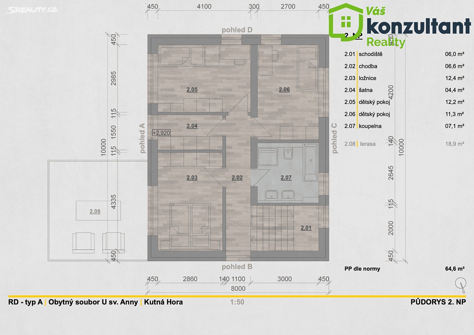 Prodej  rodinného domu 120 m², pozemek 428 m², Kouřimská, Kutná Hora - Žižkov