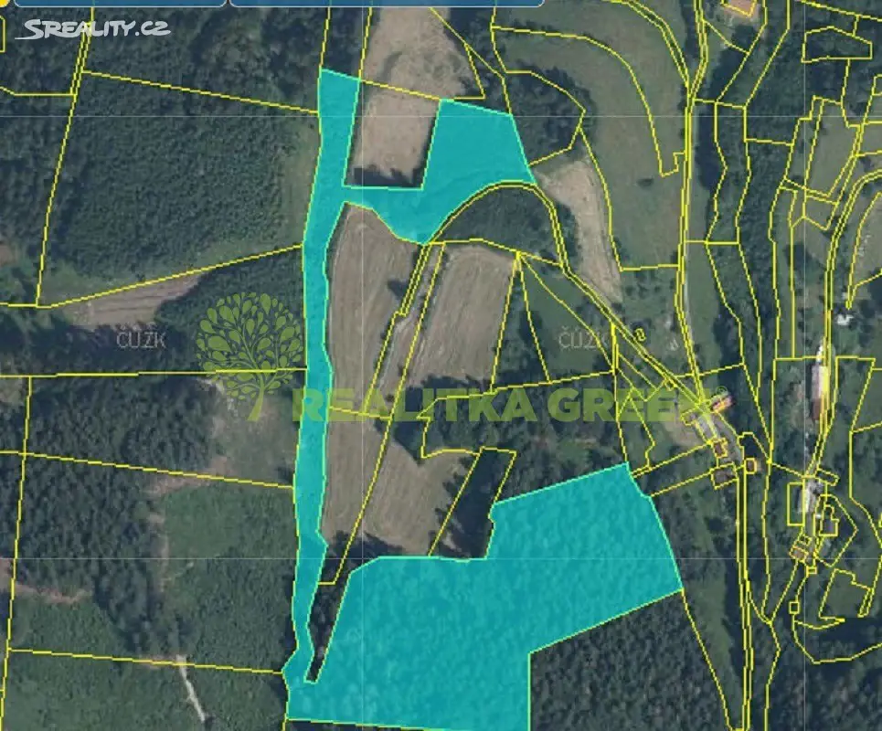 Prodej  lesa 41 959 m², Bystřička, okres Vsetín