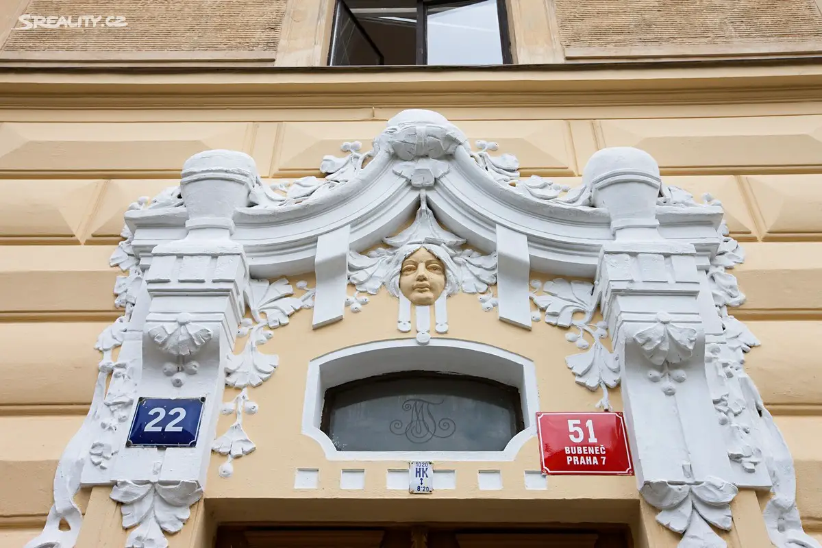 Pronájem bytu 2+1 62 m², Korunovační, Praha 7 - Bubeneč