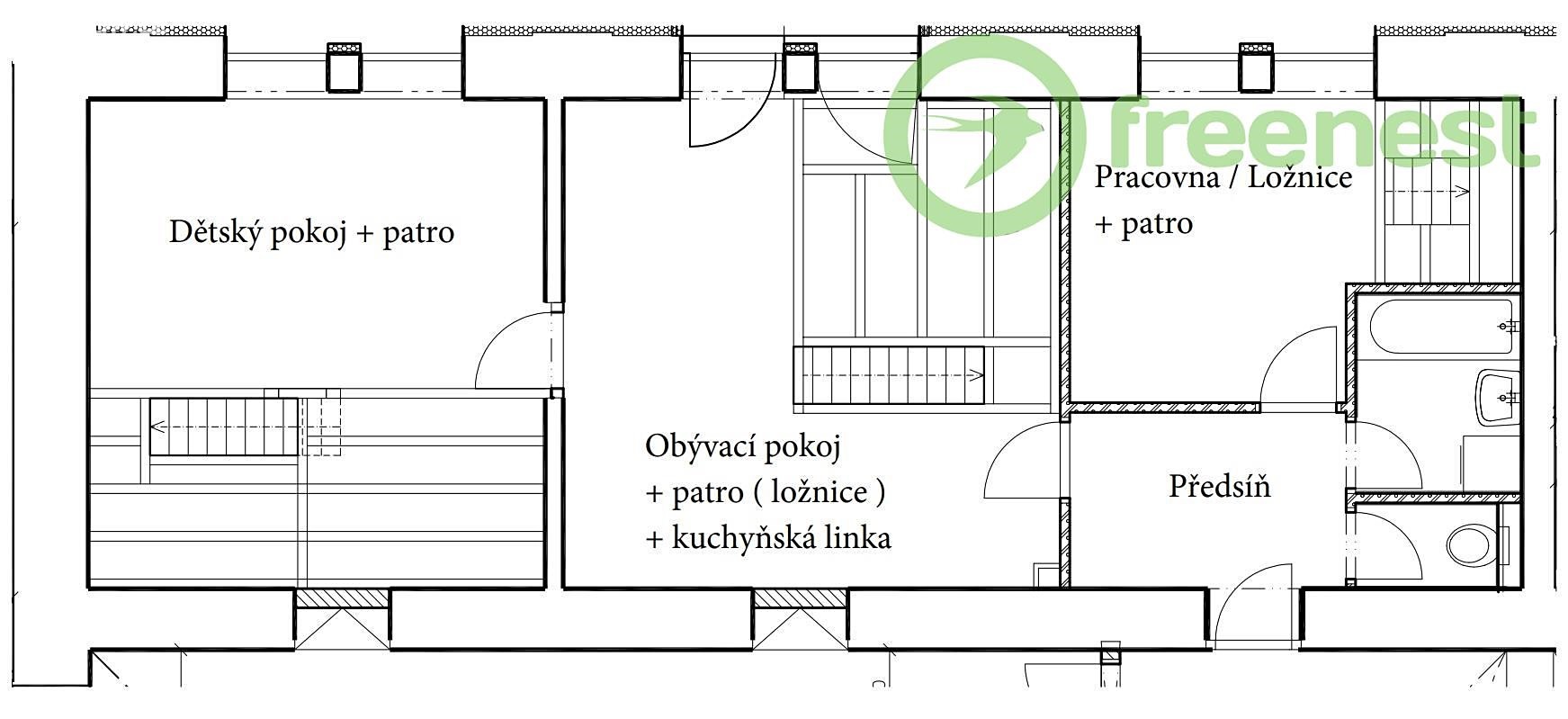 Prodej bytu 3+kk 88 m², Neplachova, Opatovice nad Labem