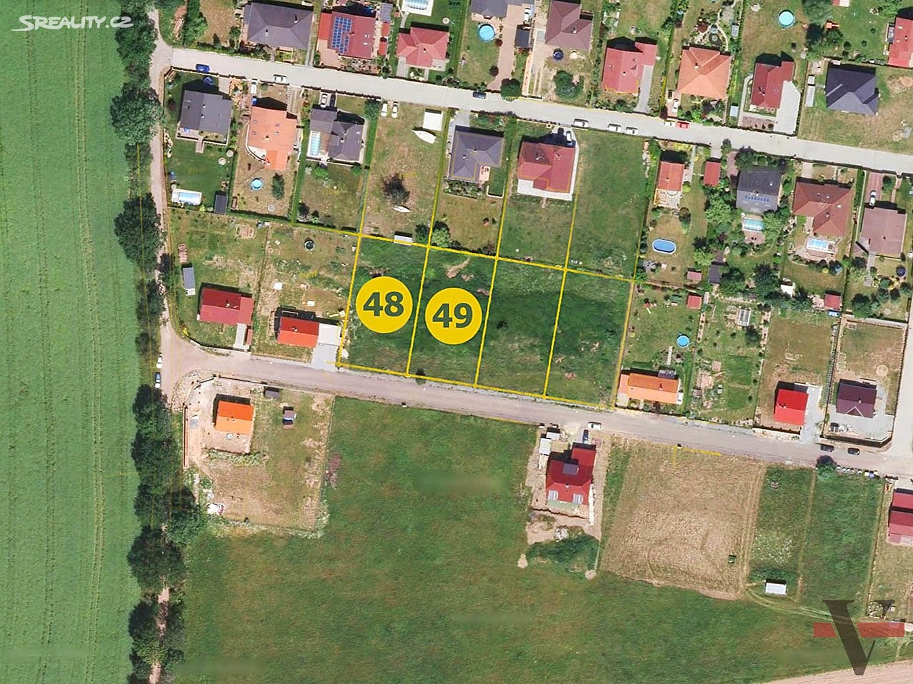 Prodej  stavebního pozemku 954 m², Chlístov, okres Benešov