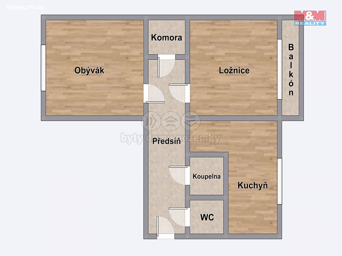 Prodej bytu 2+1 57 m², Masarykova třída, Orlová - Lutyně