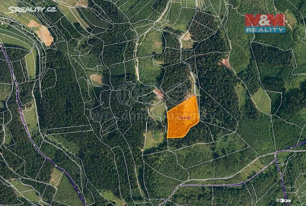 Prodej  lesa 16 820 m², Lhota u Vsetína, okres Vsetín