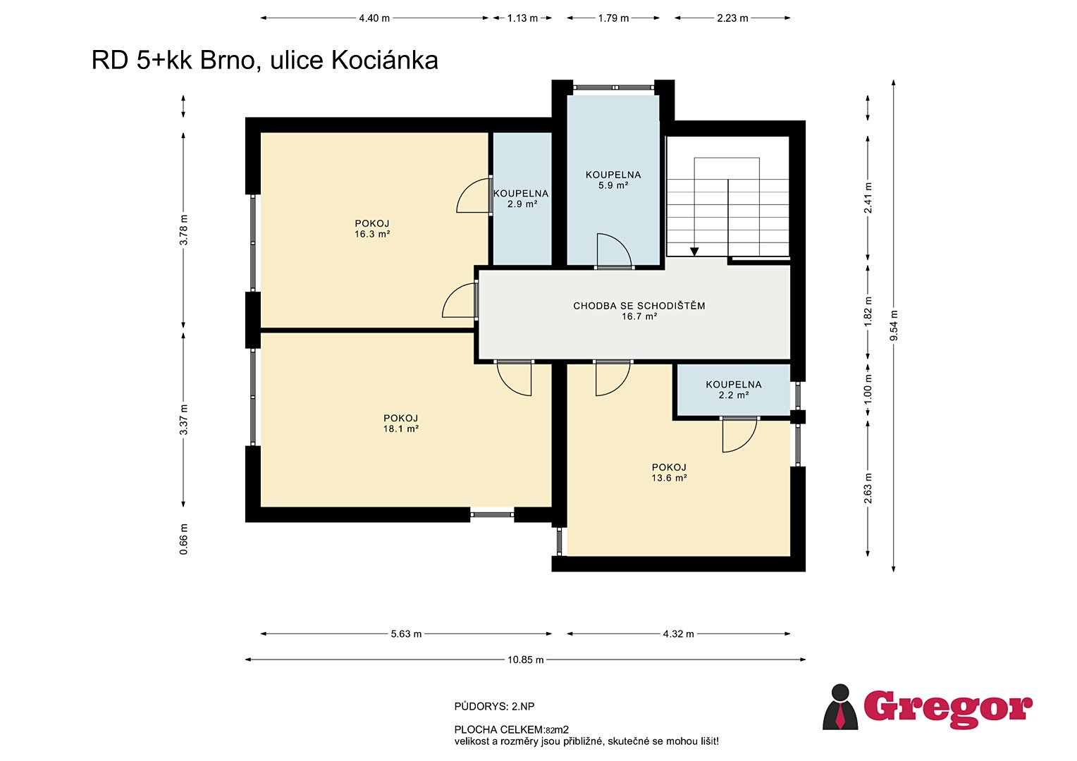 Prodej  rodinného domu 158 m², pozemek 466 m², Kociánka, Brno - Brno-Královo Pole