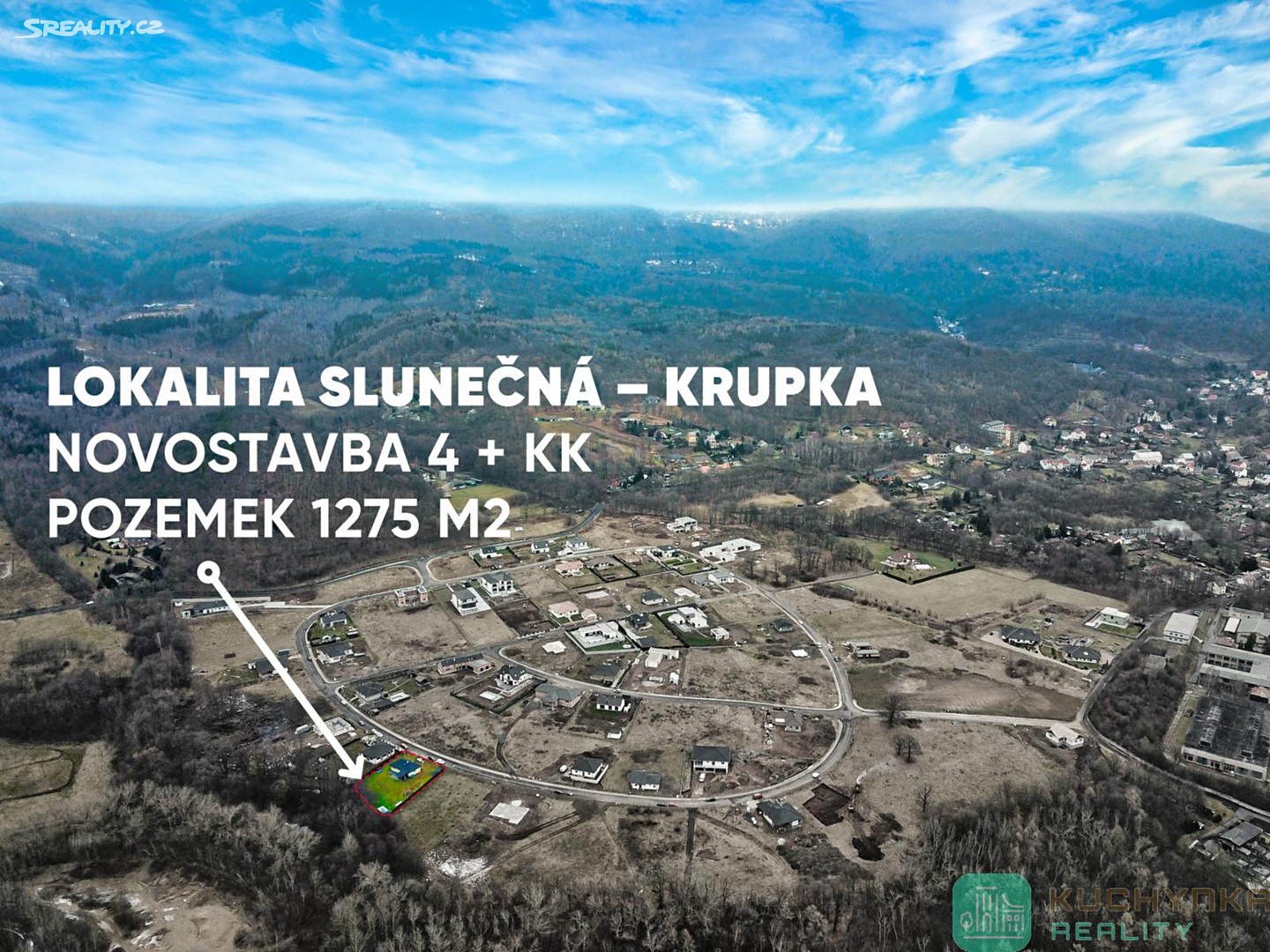 Prodej  rodinného domu 80 m², pozemek 1 275 m², Slunečná, Krupka - Vrchoslav
