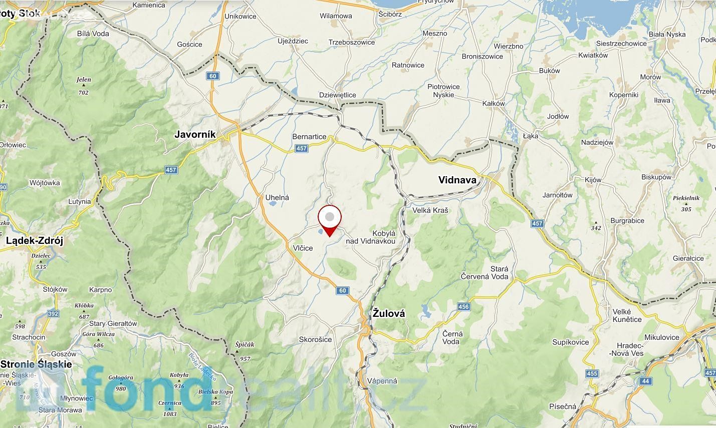 Prodej  pozemku 26 648 m², Vlčice, okres Jeseník