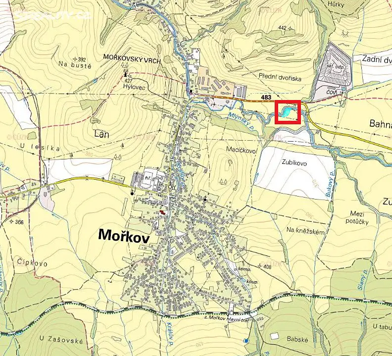 Prodej  pole 997 m², Mořkov, okres Nový Jičín