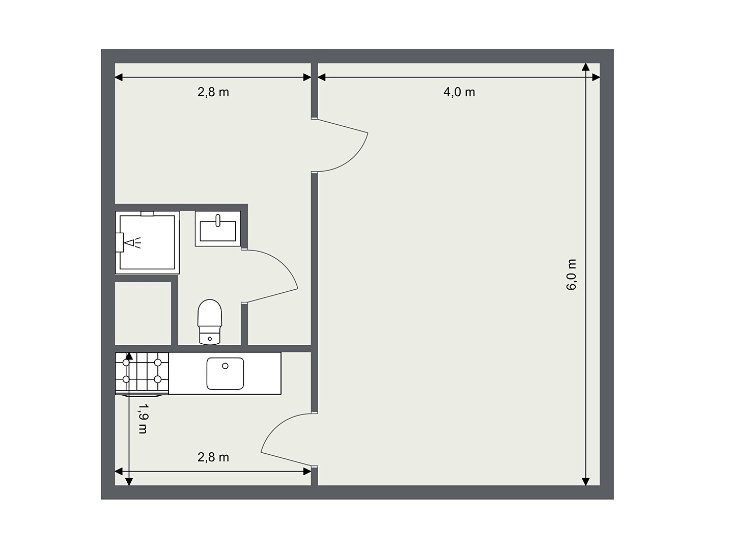 Pronájem bytu 1+1 39 m², Bezová, Liberec - Liberec XIII-Nové Pavlovice