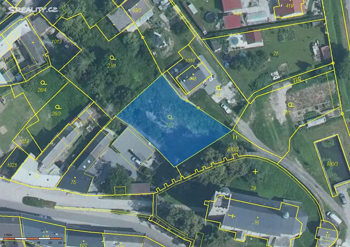 Prodej  stavebního pozemku 883 m², Náklo, okres Olomouc