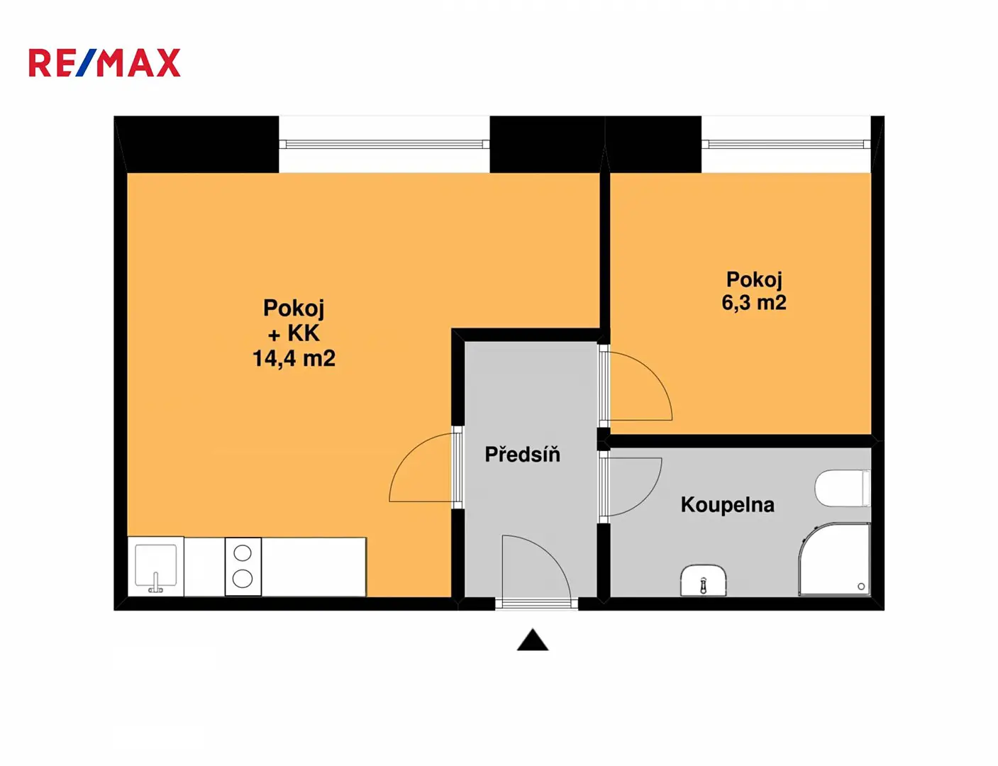 Pronájem bytu 2+kk 29 m², Žižkova, Český Brod
