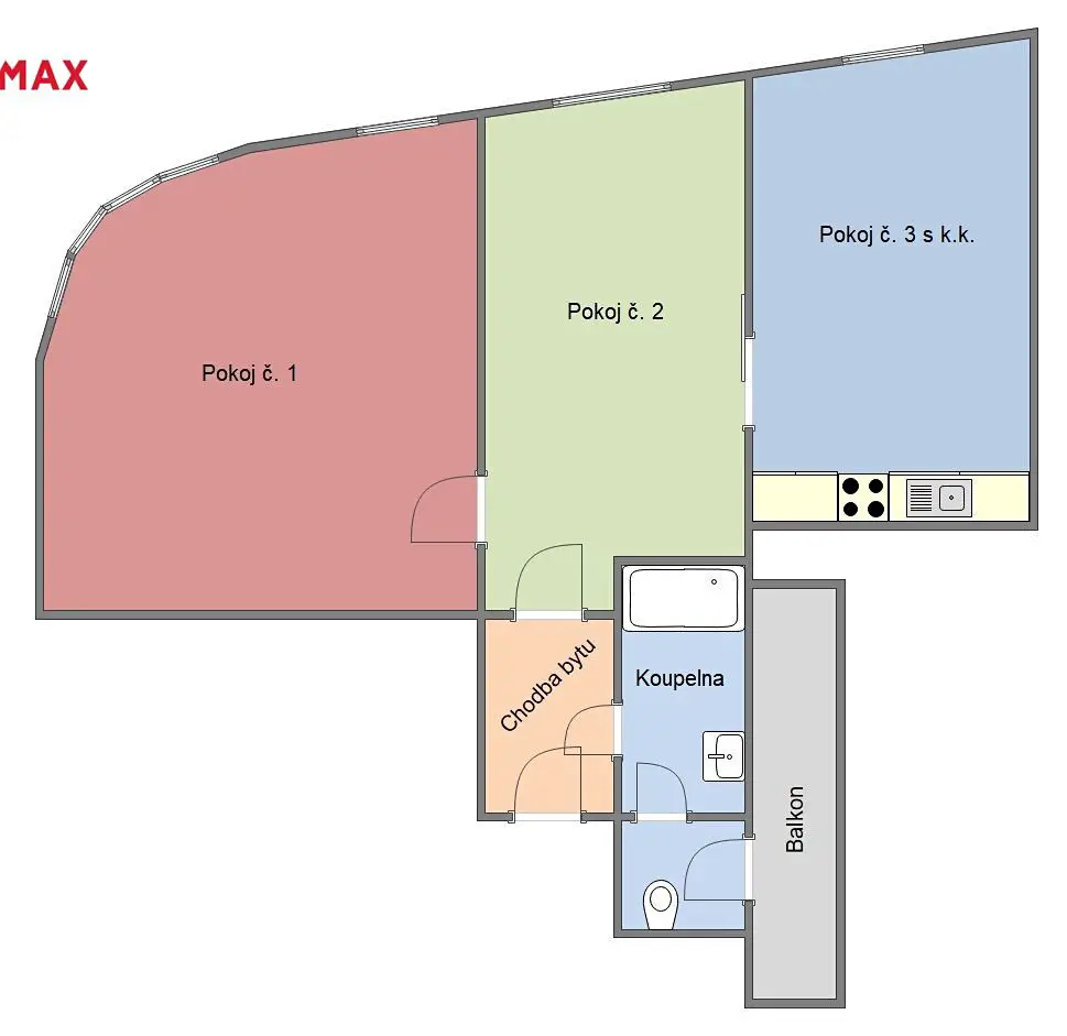 Pronájem bytu 3+kk 75 m², Bavorova, Strakonice - Strakonice I