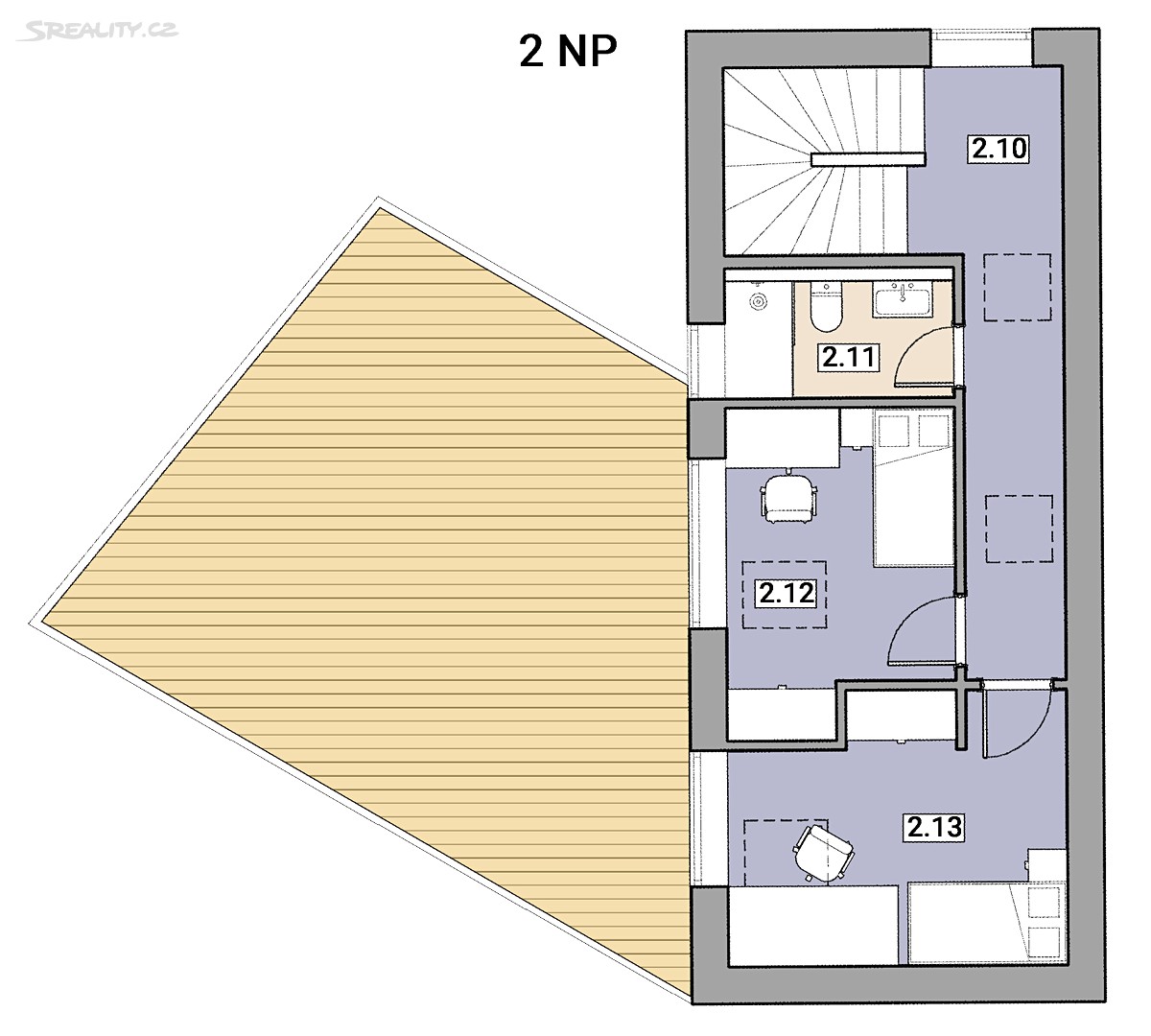 Prodej bytu 4+kk 111 m² (Mezonet), Úžická, Postřižín
