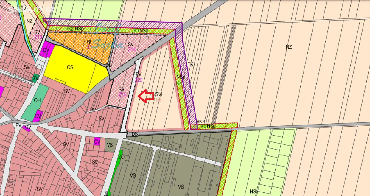 Prodej  stavebního pozemku 5 149 m², Strachotín, okres Břeclav