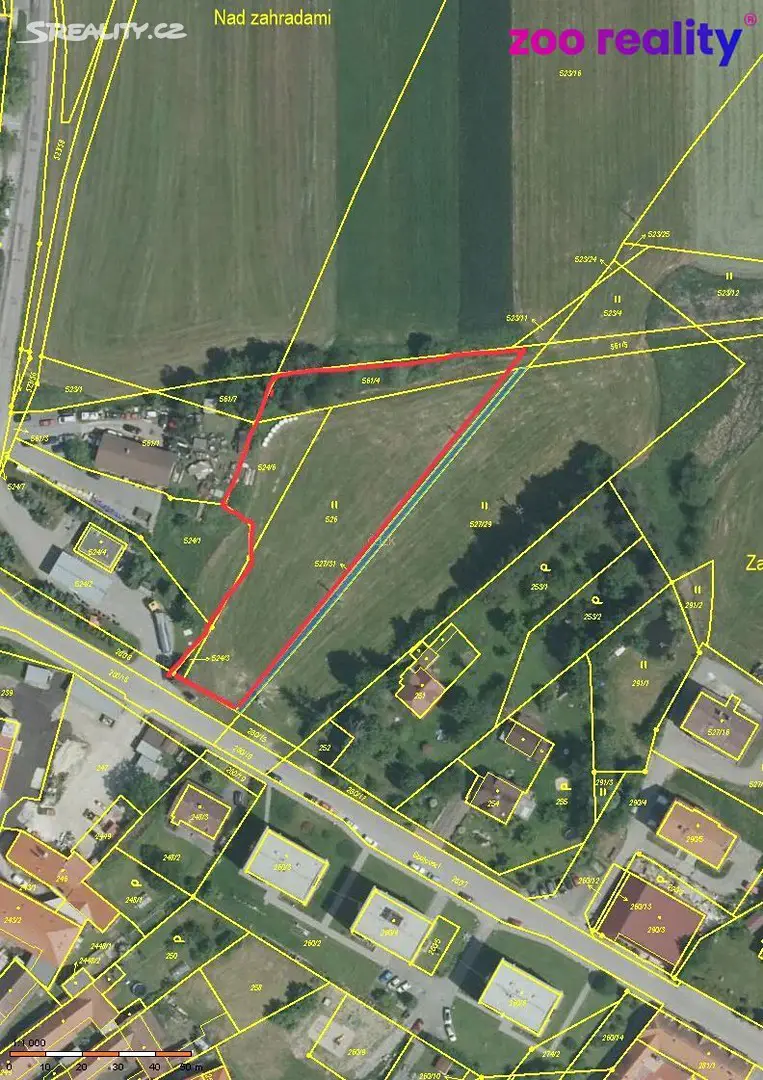 Prodej  stavebního pozemku 3 059 m², Křemže, okres Český Krumlov