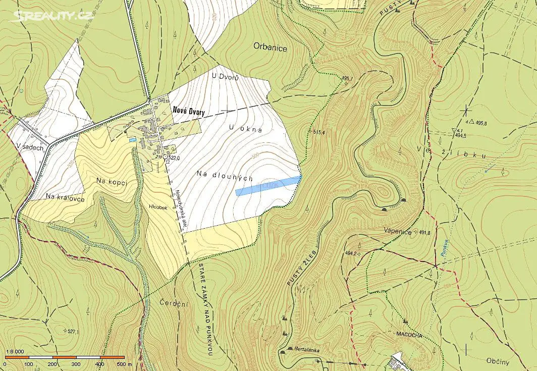 Prodej  pole 7 607 m², Vavřinec - Suchdol, okres Blansko