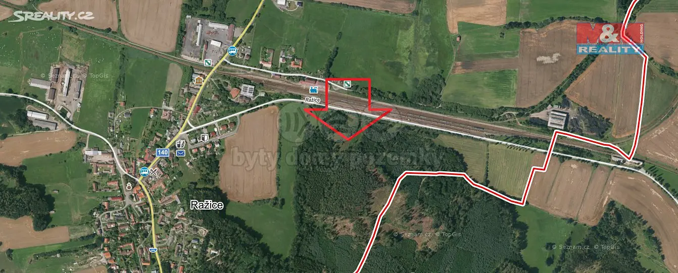 Prodej  lesa 20 189 m², Ražice, okres Písek
