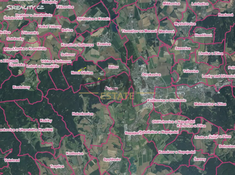 Prodej  pole 24 875 m², Nová Dědina, okres Kroměříž