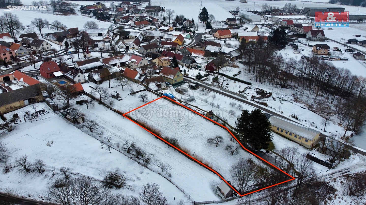 Prodej  stavebního pozemku 2 584 m², Krtov, okres Tábor