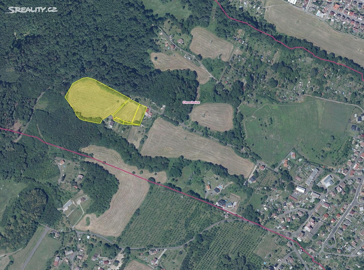 Prodej  pole 24 833 m², Děčín - Děčín VII-Chrochvice, okres Děčín