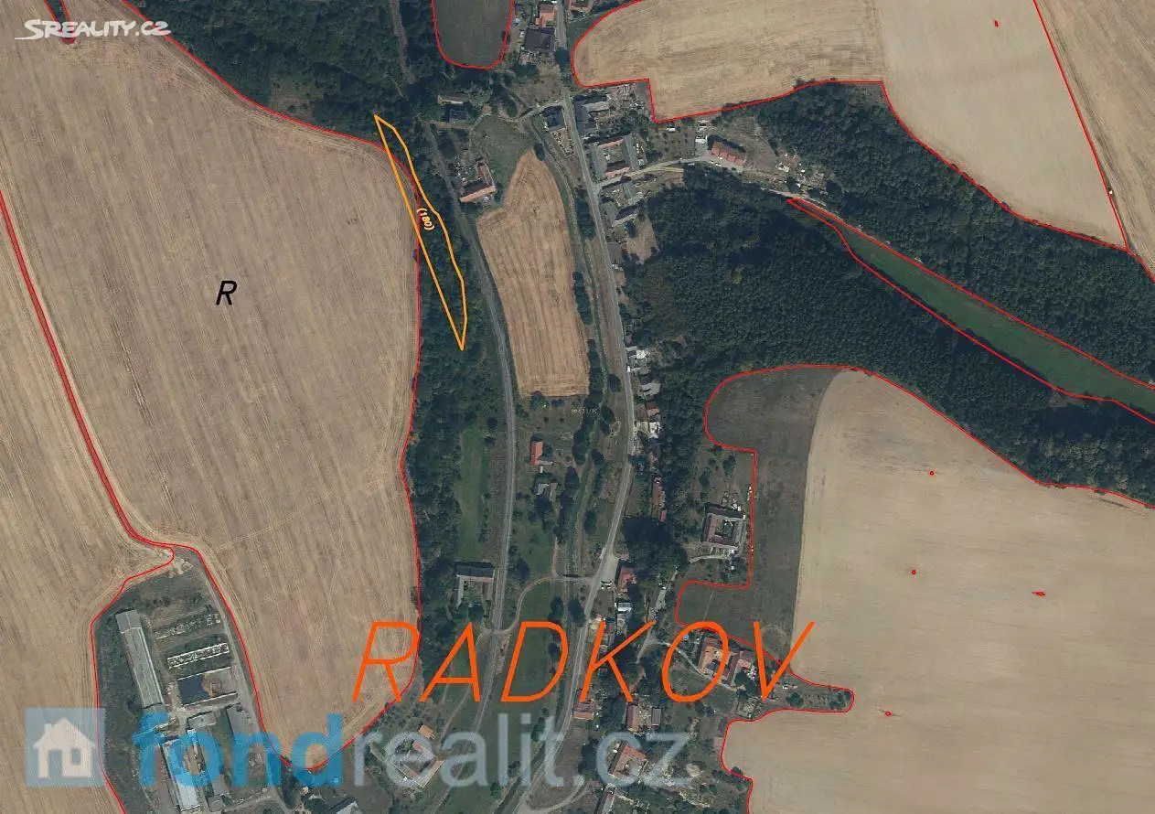 Prodej  pozemku 3 420 m², Radkov, okres Svitavy