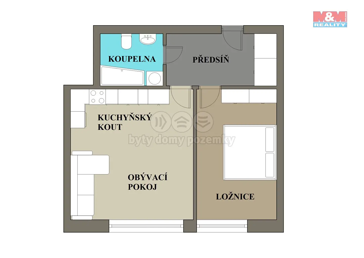 Pronájem bytu 2+kk 52 m², Podzimní, Liberec - Liberec XII-Staré Pavlovice