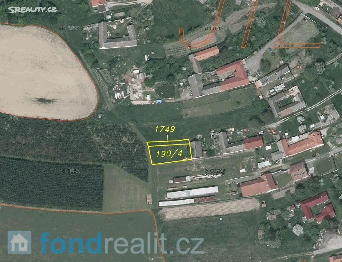 Prodej  stavebního pozemku 697 m², Jílovice, okres České Budějovice