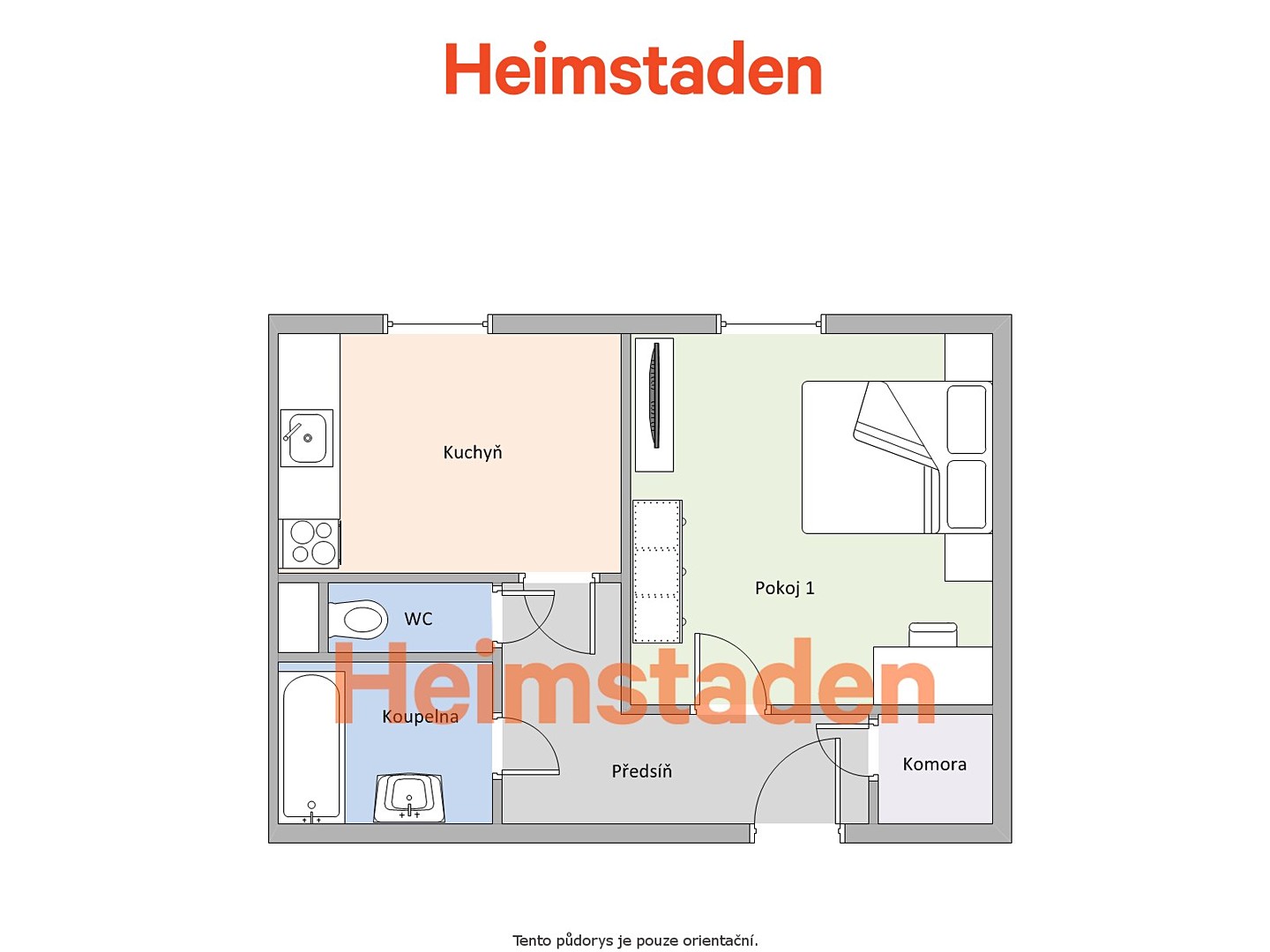 Pronájem bytu 1+1 38 m², Stavební, Horní Suchá