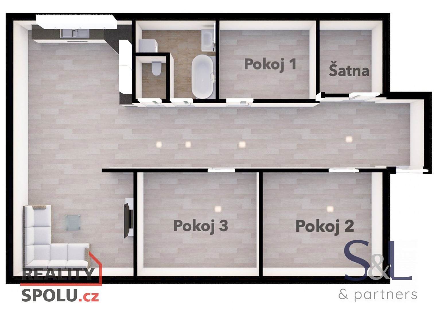 Pronájem bytu 4+kk 116 m², Česká, Liberec - Liberec XXV-Vesec