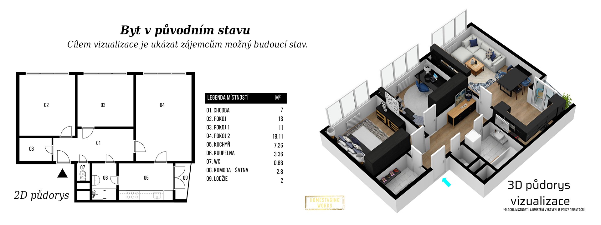 Prodej bytu 3+1 67 m², Hluboká, Brno - Štýřice