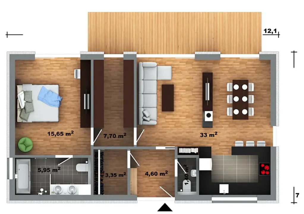 Prodej  rodinného domu 72 m², pozemek 2 000 m², Mcely, okres Nymburk