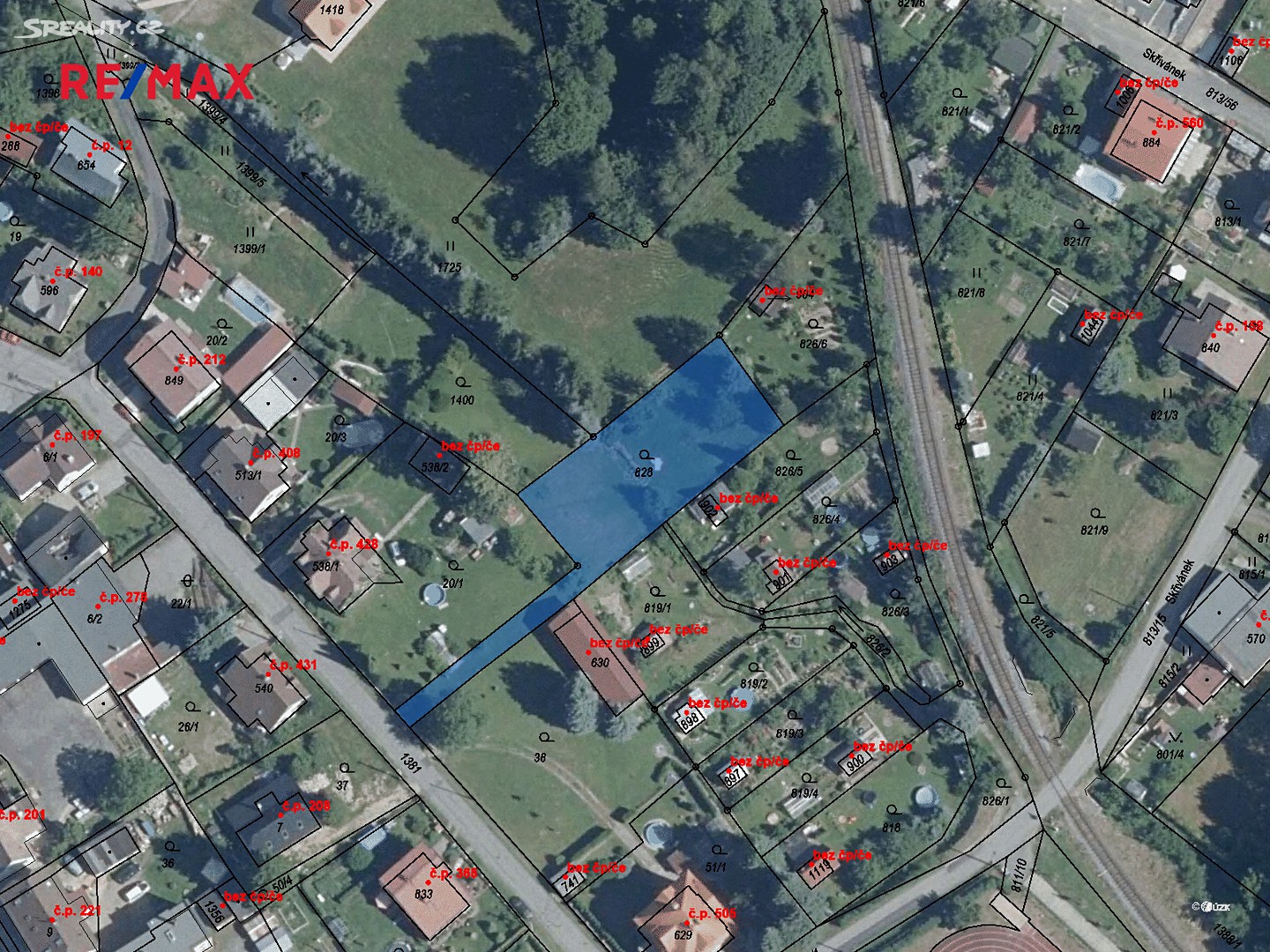 Prodej  stavebního pozemku 1 033 m², Hejnice, okres Liberec