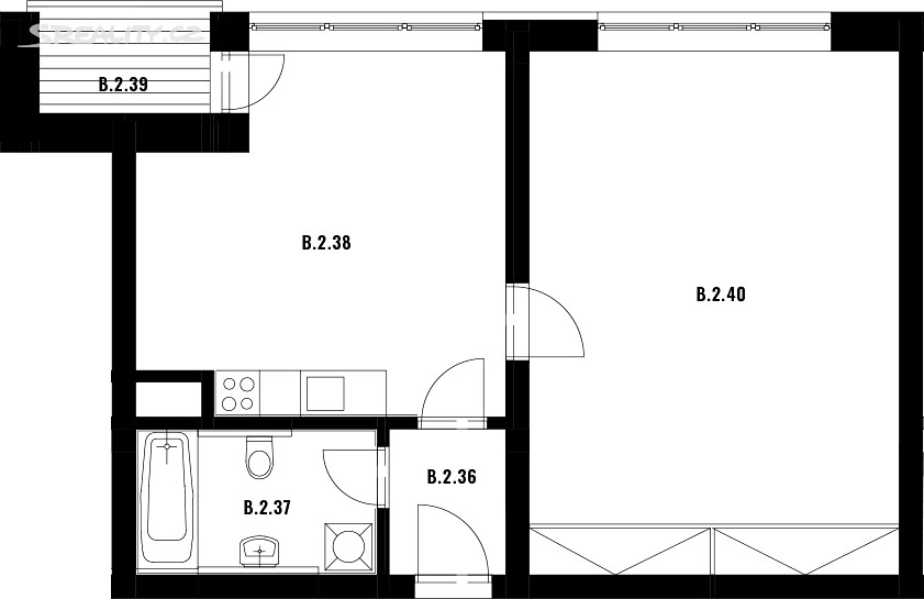 Pronájem bytu 2+kk 67 m², Dělostřelců, Rokycany - Nové Město