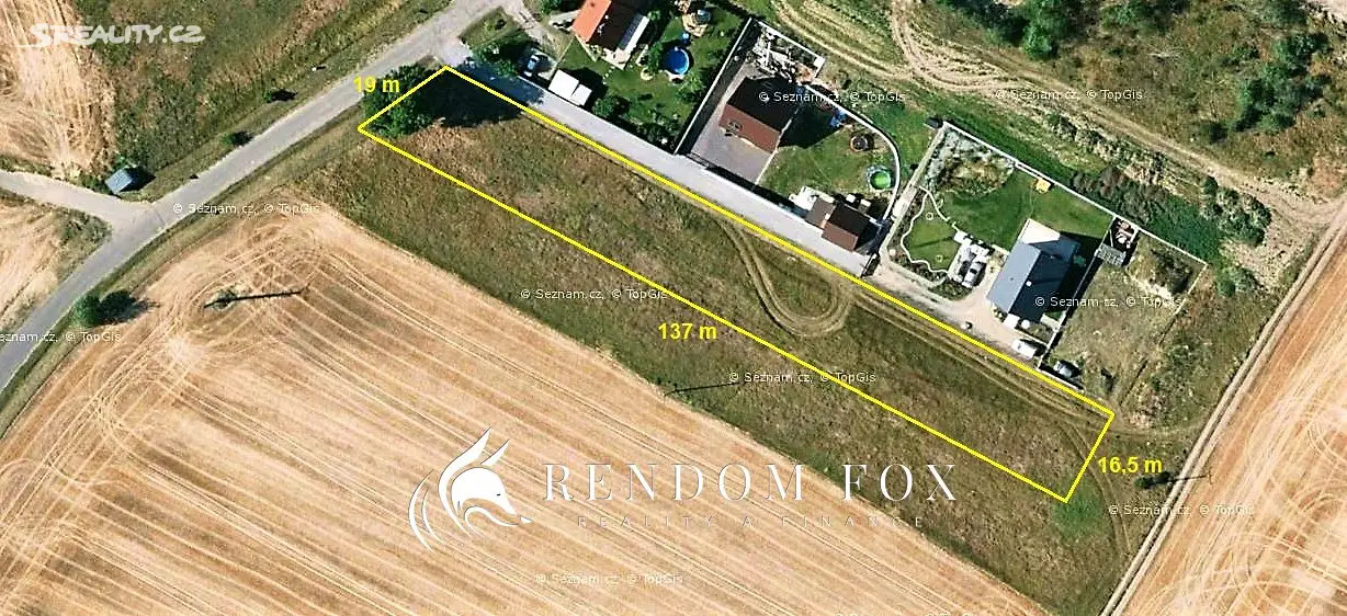 Prodej  stavebního pozemku 2 300 m², Nový Šaldorf-Sedlešovice - Nový Šaldorf, okres Znojmo