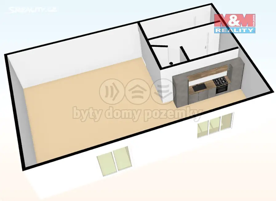 Prodej bytu 1+kk 25 m², Riegrova, Příbram - Příbram I