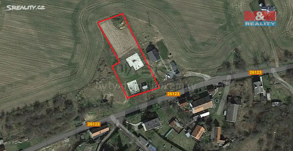 Prodej  stavebního pozemku 2 586 m², Štětí - Chcebuz, okres Litoměřice