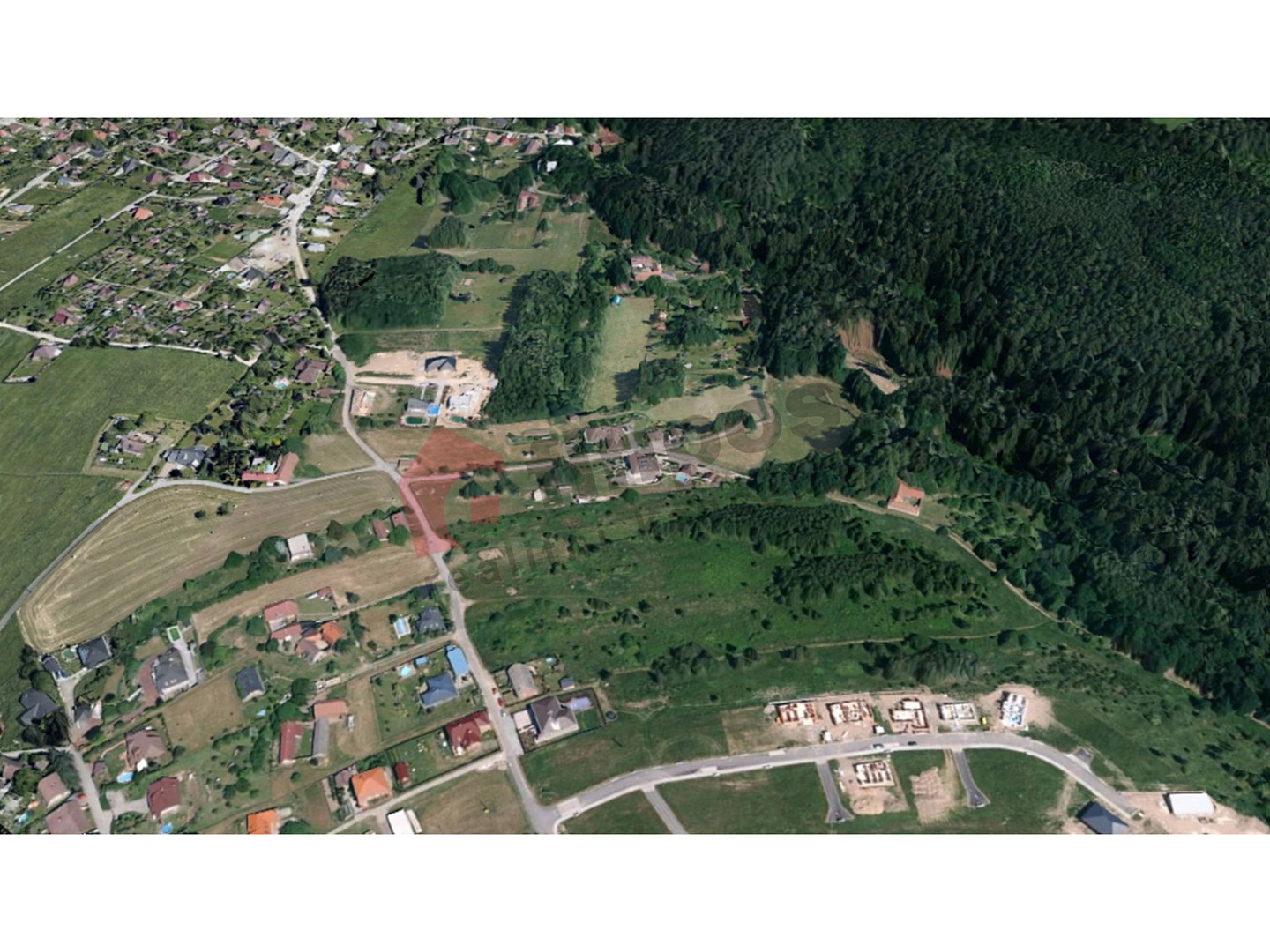 Prodej  stavebního pozemku 5 508 m², Srubec, okres České Budějovice